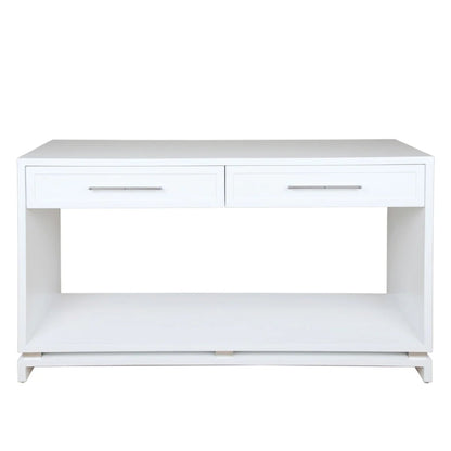 Pearl Two Drawer Open Console Table Console Table Cafe Lighting & Living White