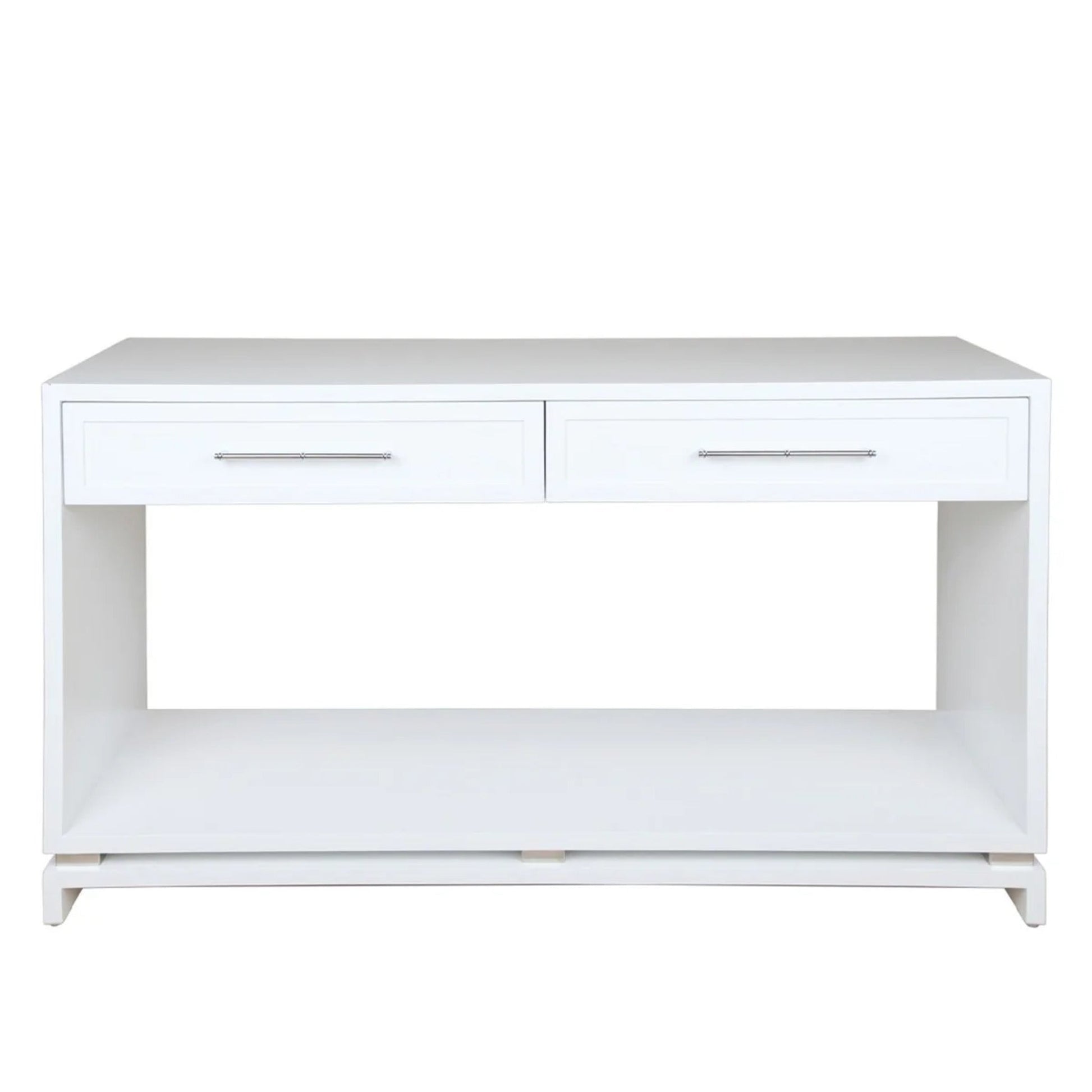 Pearl Two Drawer Open Console Table Console Table Cafe Lighting & Living White