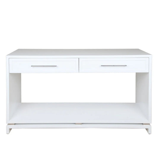 Pearl Two Drawer Open Console Table Console Table Cafe Lighting & Living White