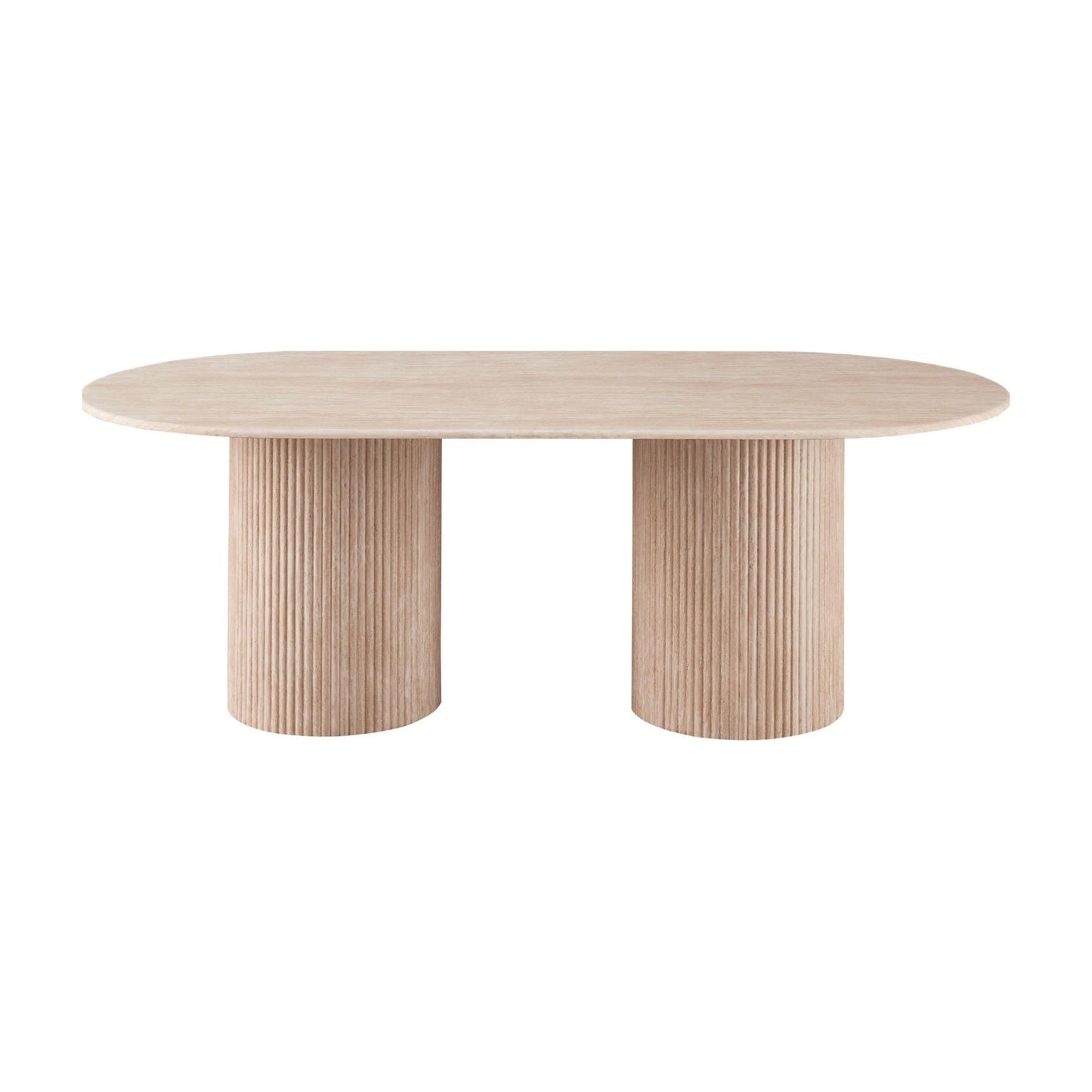 Pompeii Dining Rectangular Dining Table - Travertine