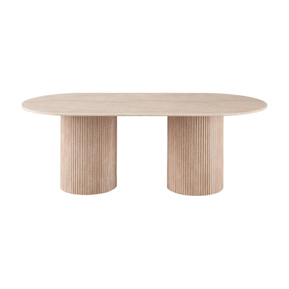 Pompeii Dining Rectangular Dining Table - Travertine