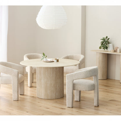 Pompeii Dining Table - Travertine