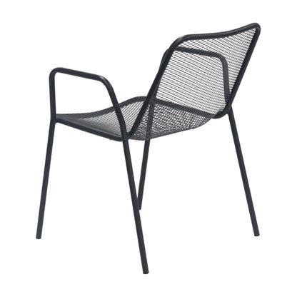 Rhodes Metal Outdoor Chair Set of 2 - Black