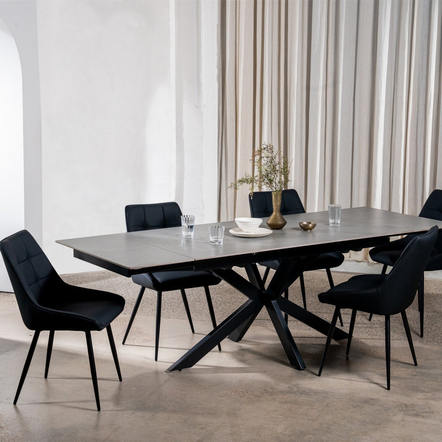 Ruben Leather Dining Chair Set of 2