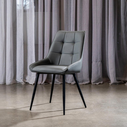 Ruben Leather Dining Chair Set of 2