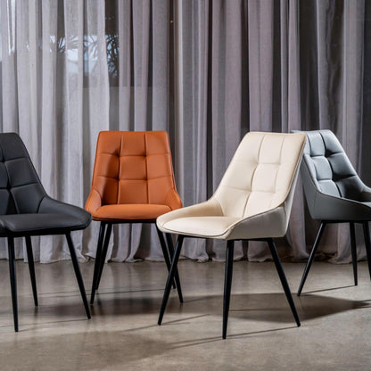 Ruben Leather Dining Chair Set of 2