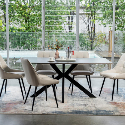 Ruben Leather Dining Chair Set of 2