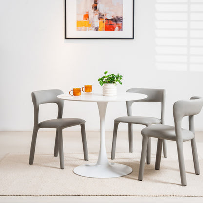 Scandi Ceramic Small Dining Table - Snow White