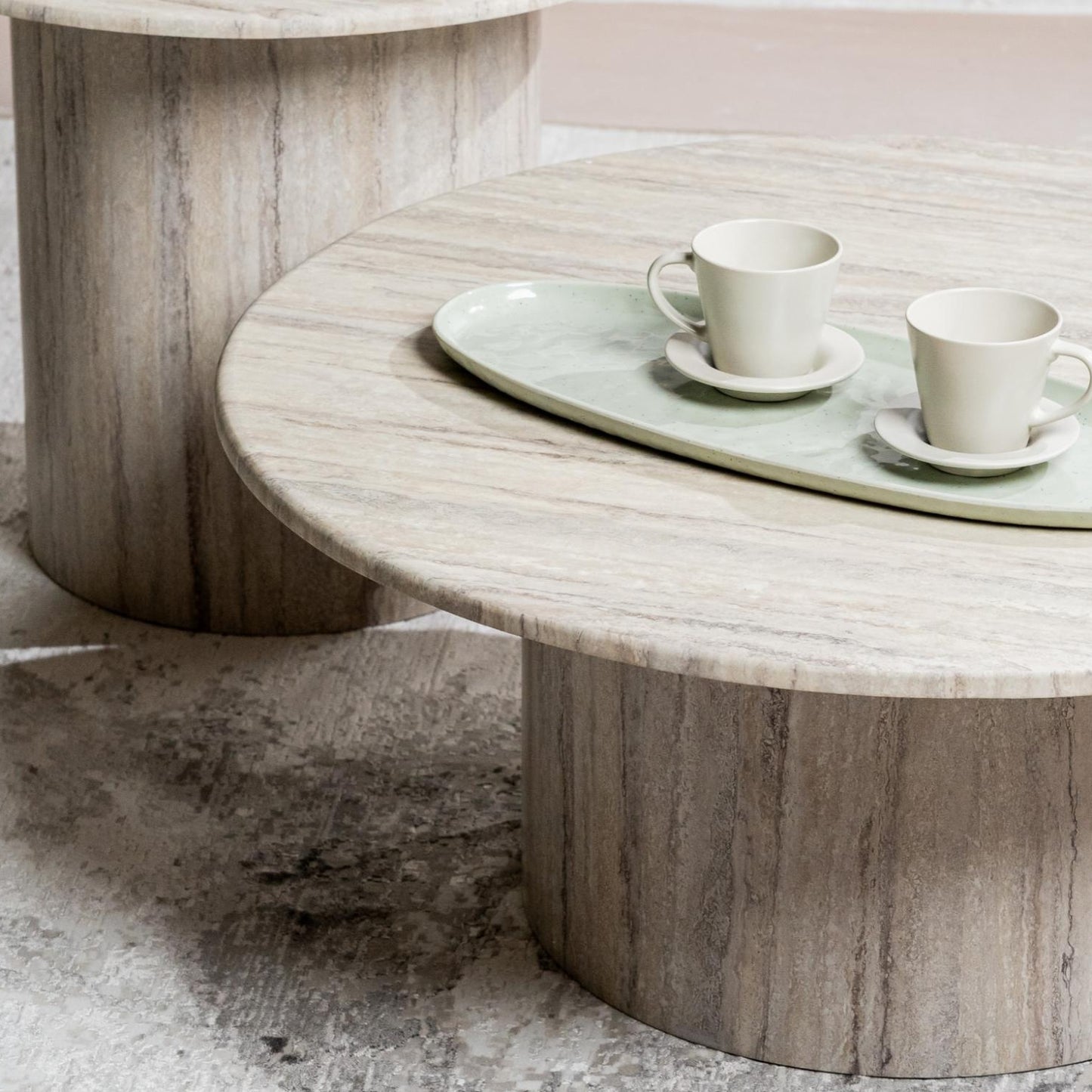 Seoul Marble Coffee Table - Grey