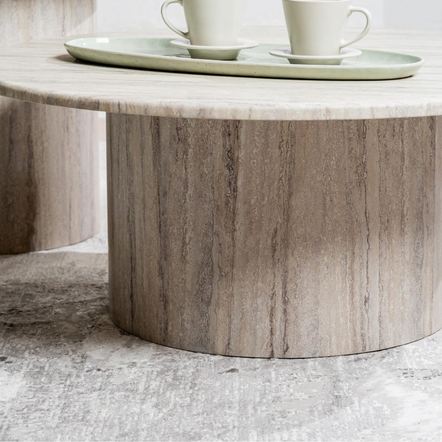 Seoul Marble Coffee Table - Grey