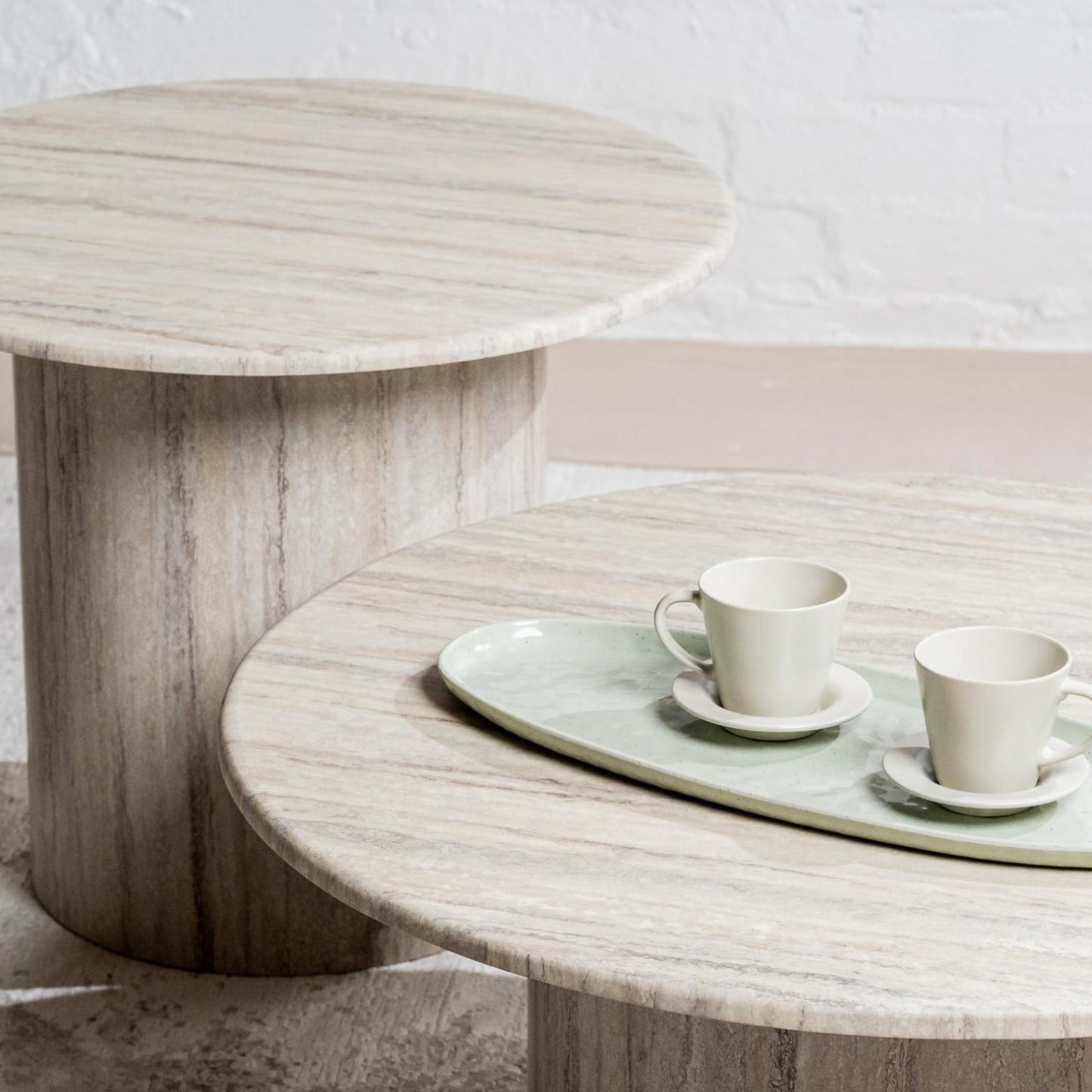 Seoul Marble Side Table - Grey