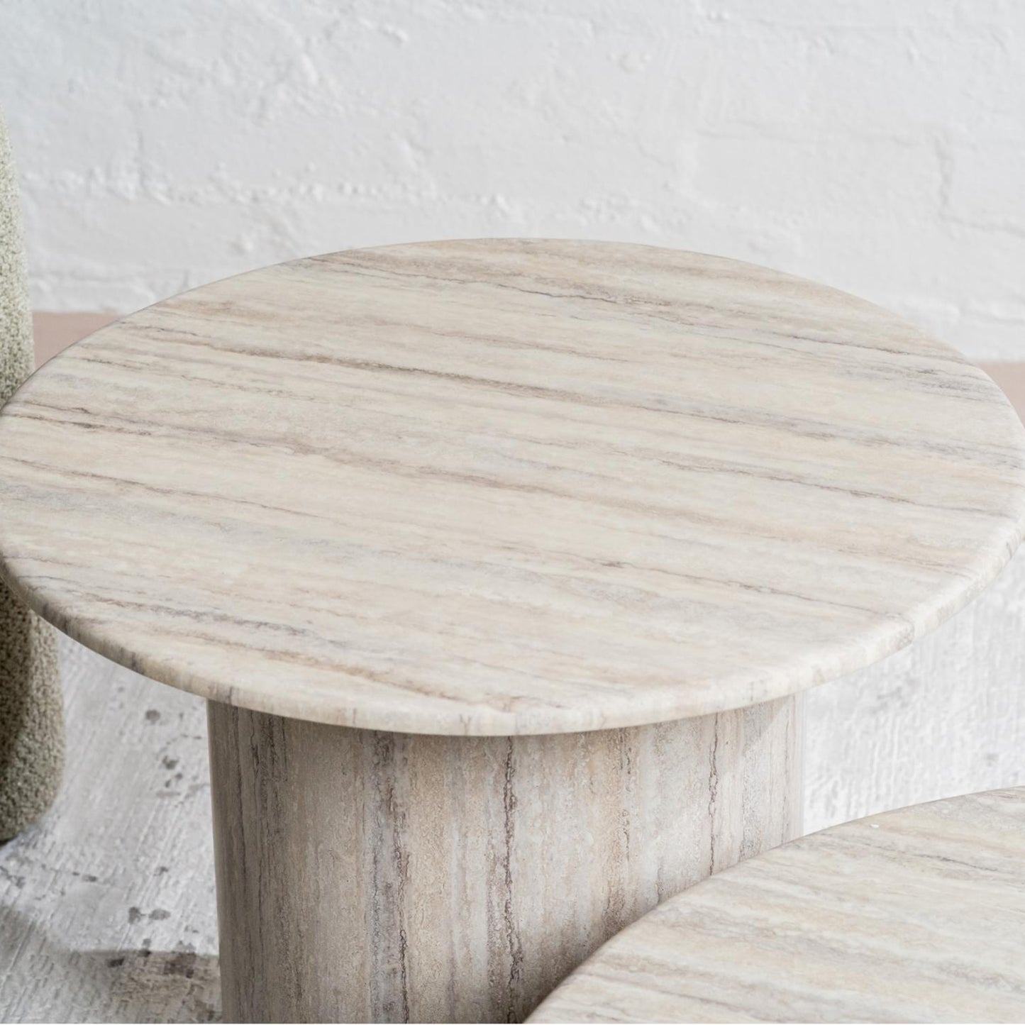 Seoul Marble Side Table - Grey