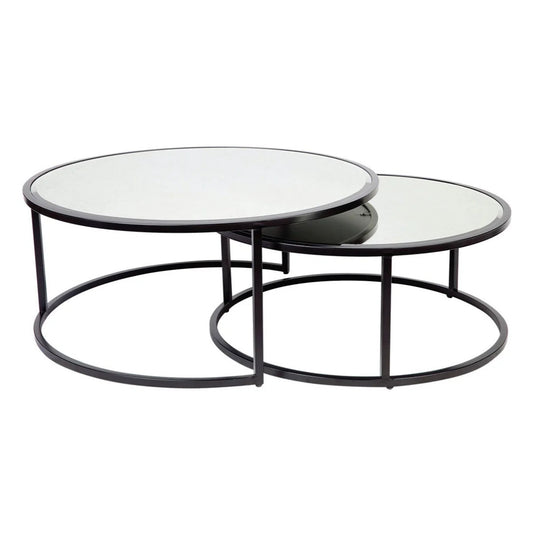 Serene Nesting Coffee Tables Coffee Table Cafe Lighting & Living Black