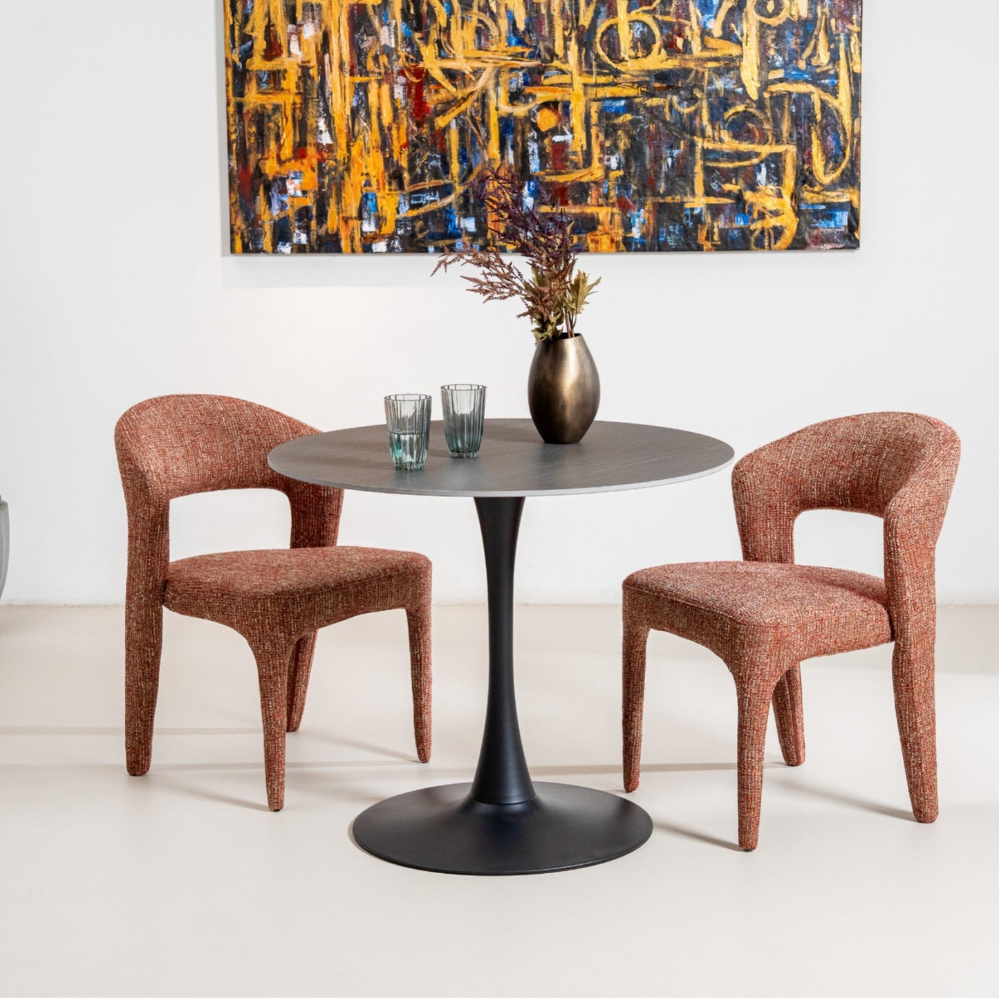 Seville Fabric Dining Chair Set of 2