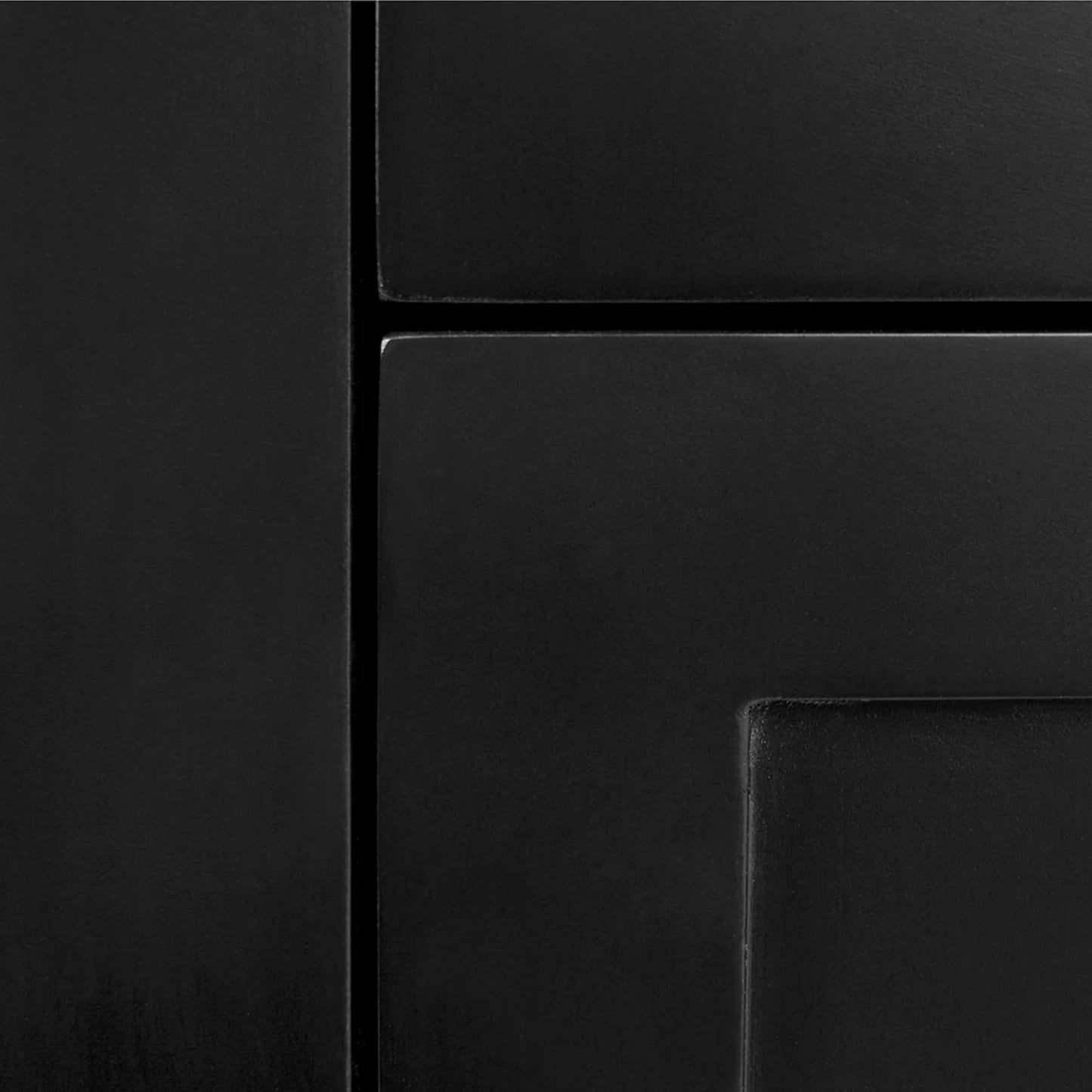 Soloman Small Two Drawer Bedside Table - Black Bedside Table Cafe Lighting & Living   