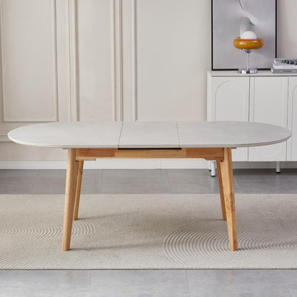 Sweden Ceramic Extension Dining Table - Light Grey