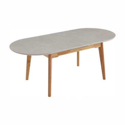 Sweden Ceramic Extension Dining Table - Light Grey