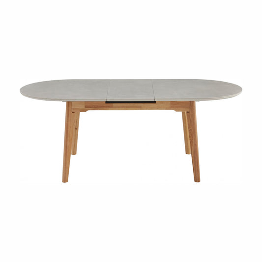 Sweden Ceramic Extension Dining Table - Light Grey