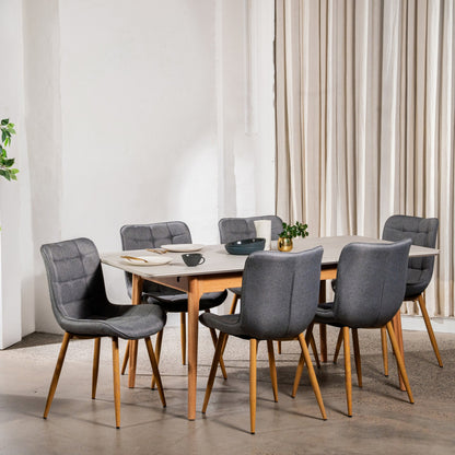 Sydney Fabric Dining Chair Set of 2