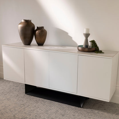 Symphony Marmo Ceramic Sideboard - White Storm