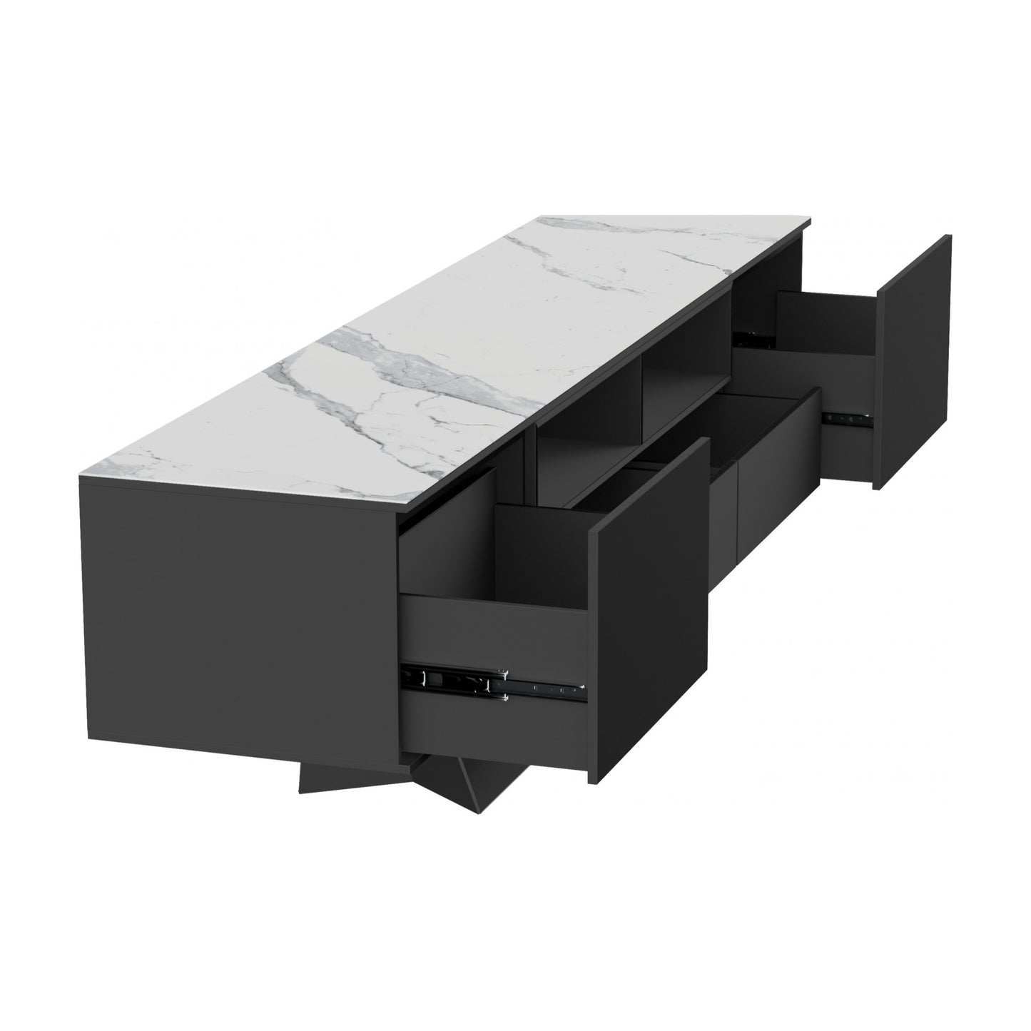 Symphony Ceramic TV Entertainment Unit - Marmo