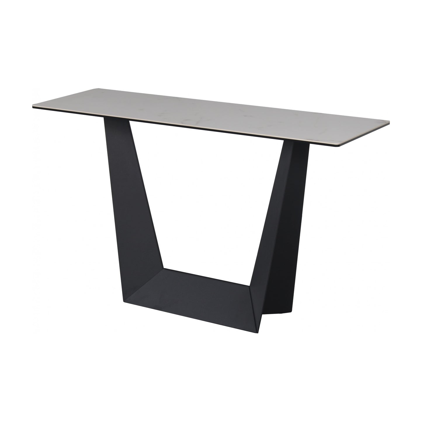 Symphony Marmo Ceramic Console Table - White Storm