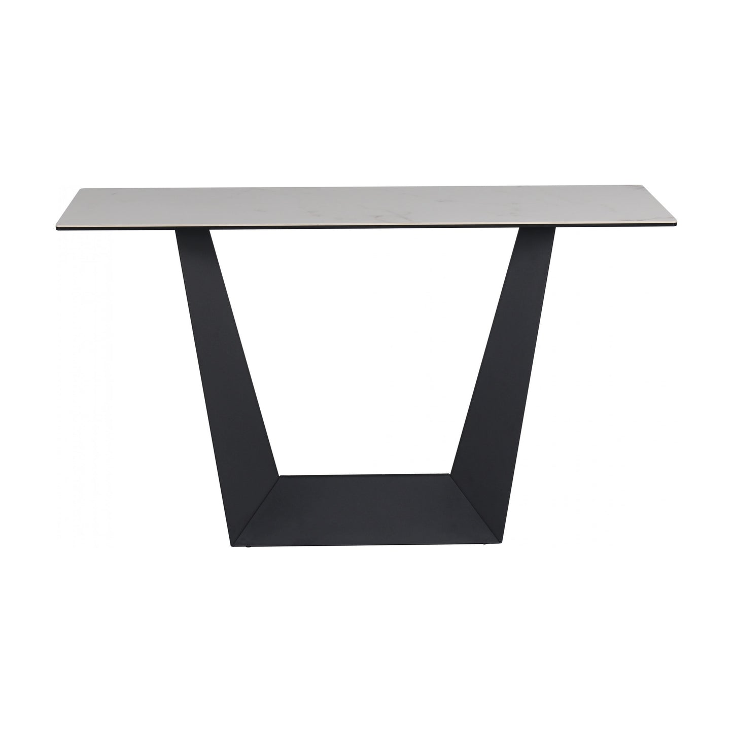 Symphony Marmo Ceramic Console Table - White Storm
