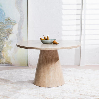 Tessa Wood Dining Table - French Fawn