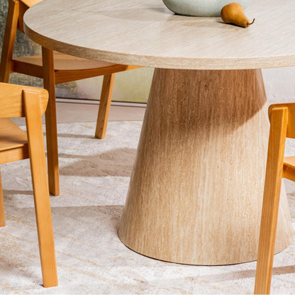 Tessa Wood Dining Table - French Fawn