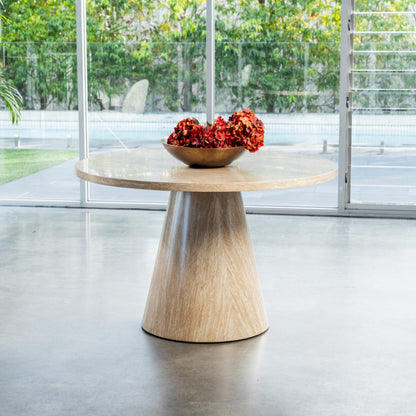 Tessa Wood Dining Table - French Fawn