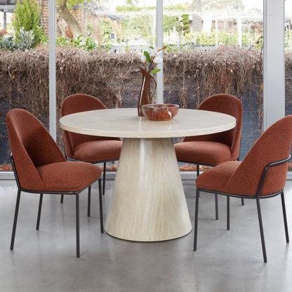 Tessa Wood Dining Table - French Fawn
