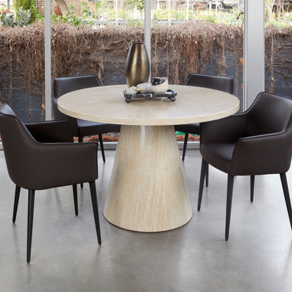 Tessa Wood Dining Table - French Fawn