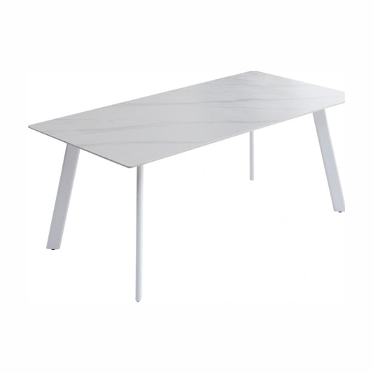 Torino Ceramic Dining Table - Snow White