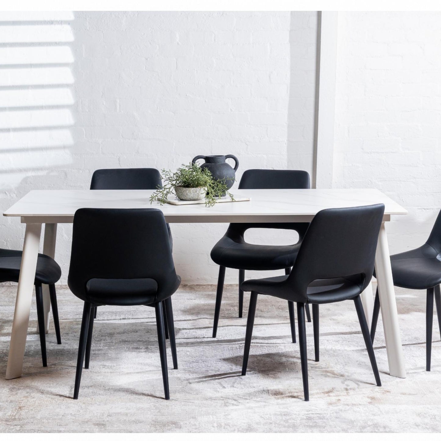 Torino Ceramic Dining Table - Snow White