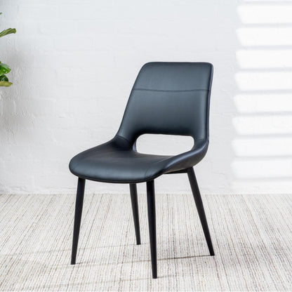 Vienna Leather Dining Chair Set of 2