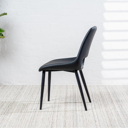 Vienna Leather Dining Chair Set of 2