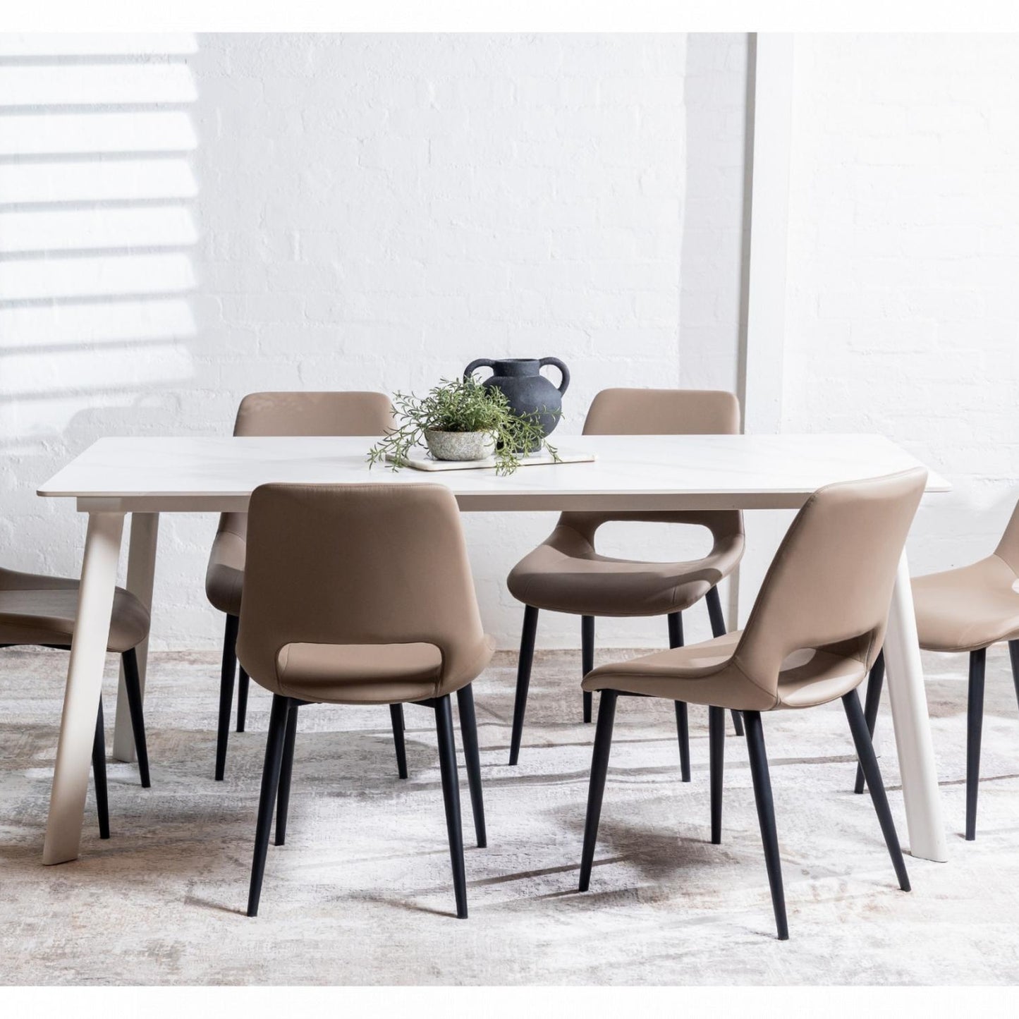 Vienna Leather Dining Chair Set of 2