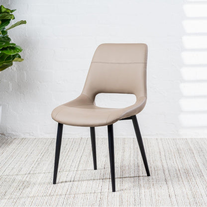 Vienna Leather Dining Chair Set of 2