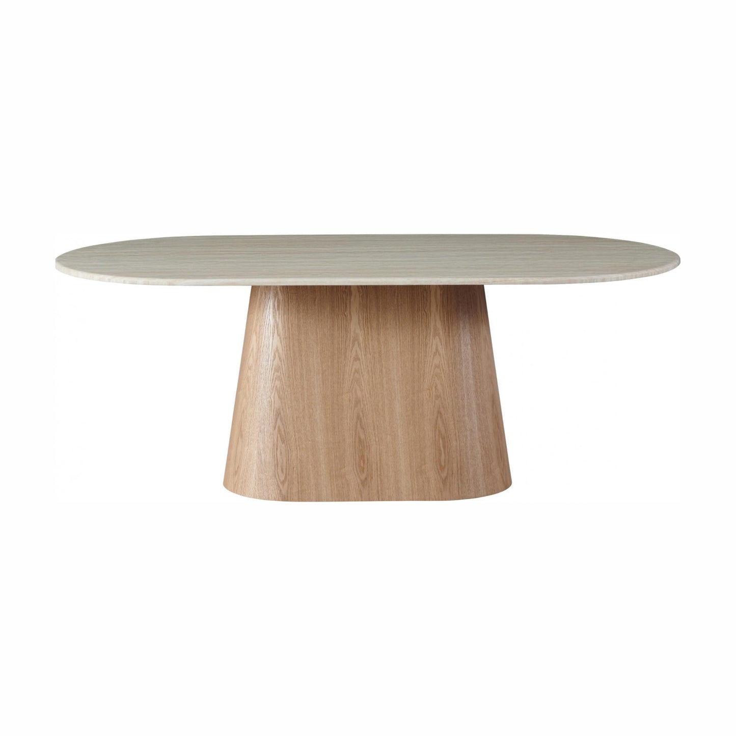 Waverley Large Dining Table - White Travertine