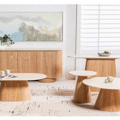 Waverley Coffee Table - White Travertine