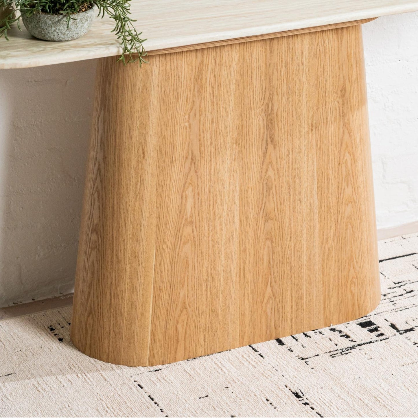 Waverley Console Table - White Travertine