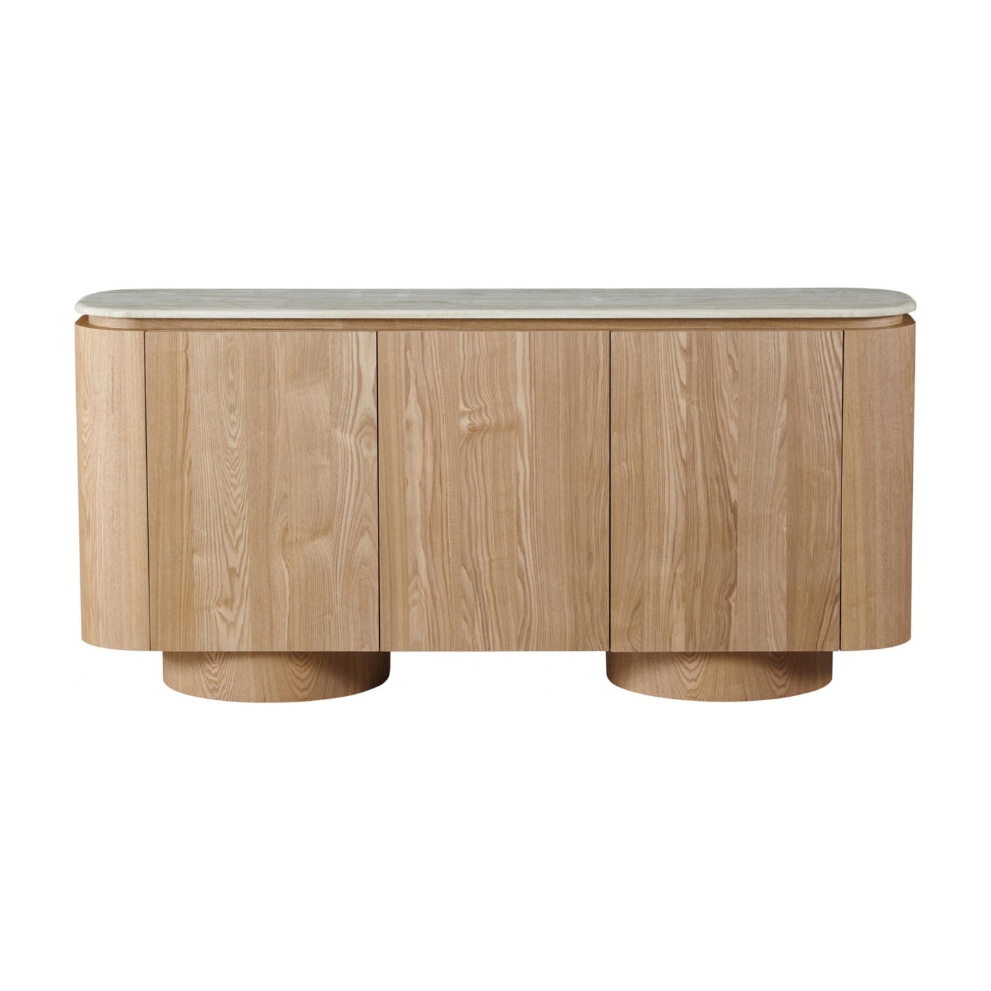 Waverley Occassional Stone Sidebord Buffet Table - White Travertine