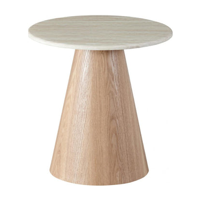 Waverley Side Table - White Travertine